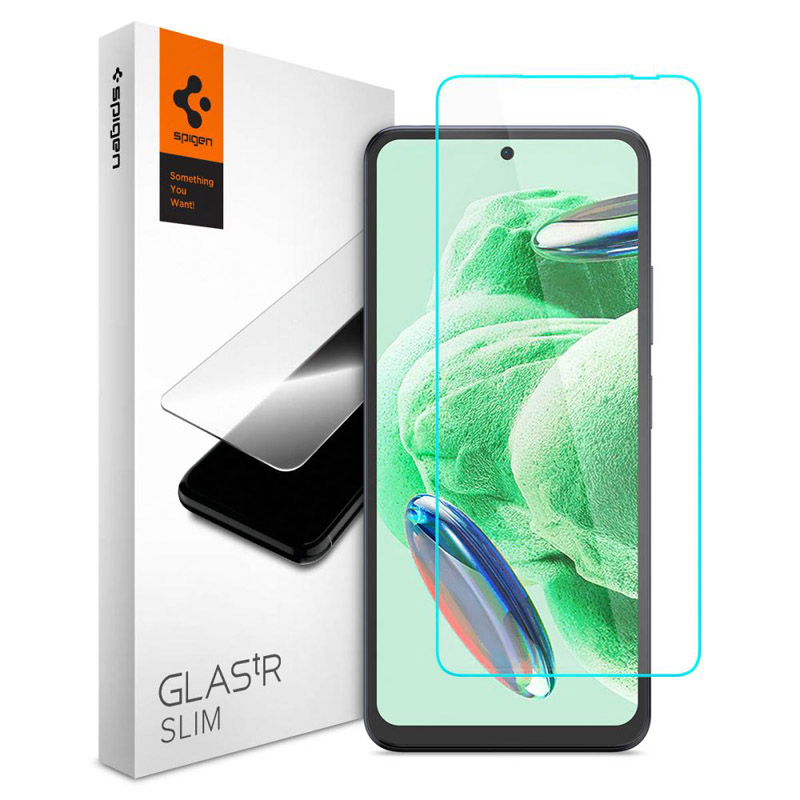 Spigen Glas.TR Slim 2-Pack - Szkło hartowane do Xiaomi Redmi Note 12 4G / 5G /POCO X5 5G (2 sztuki)