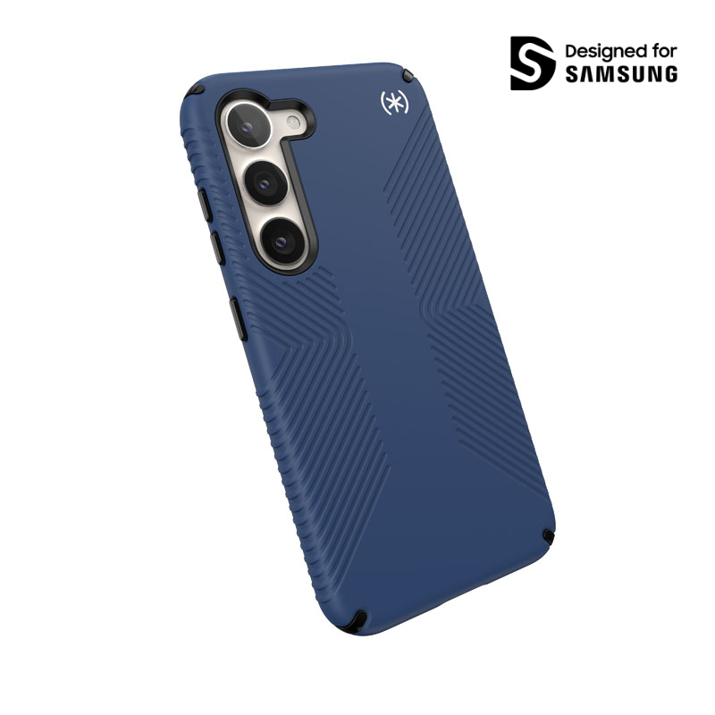 Speck Presidio2 Grip - Antypoślizgowe etui Samsung Galaxy S23 (Coastal Blue/Black)