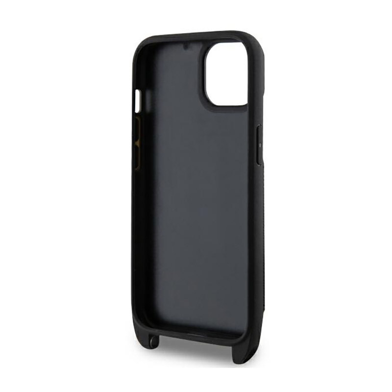Karl Lagerfeld Crosssbody NFT Saffiano Karl & Choupette - Etui iPhone 14 Plus (Czarny)