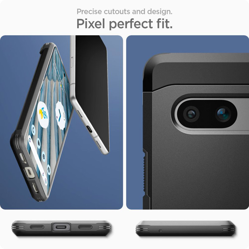 Spigen Tough Armor - Etui do Google Pixel 7A (Czarny)
