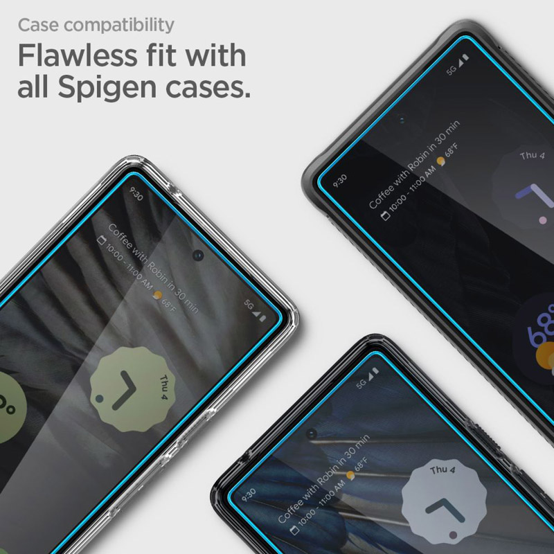 Spigen Alm Glas.TR 2-Pack - Szkło hartowane do Google Pixel 7A (2 szt.) (Przezroczysty)