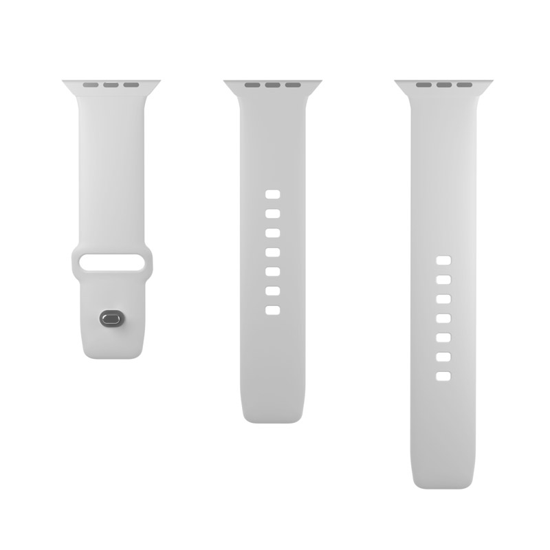 PURO ICON - Elastyczny pasek do Apple Watch 44/45/46/49 mm (S/M & M/L) (White)