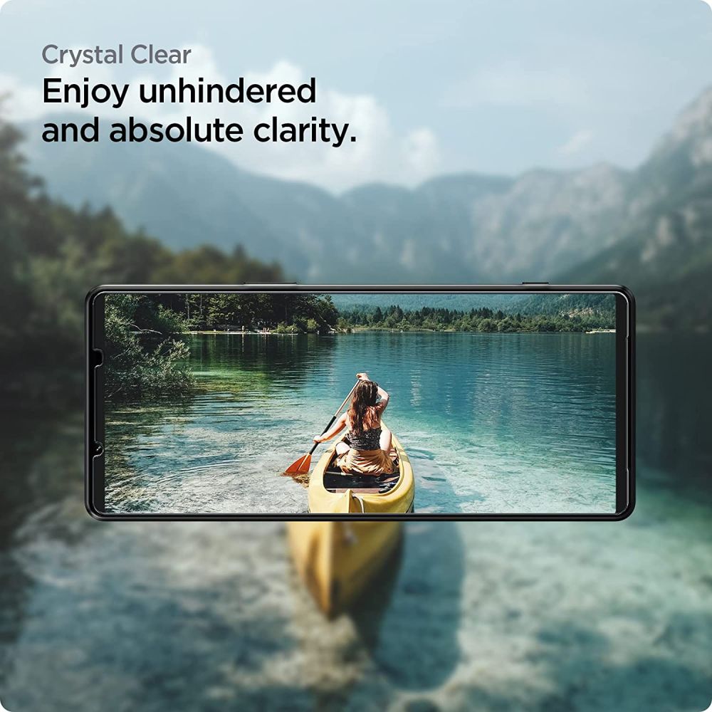 Spigen Glas.TR EZ Fit 2-Pack - Szkło hartowane do Sony Xperia 1 V 2 sztuki