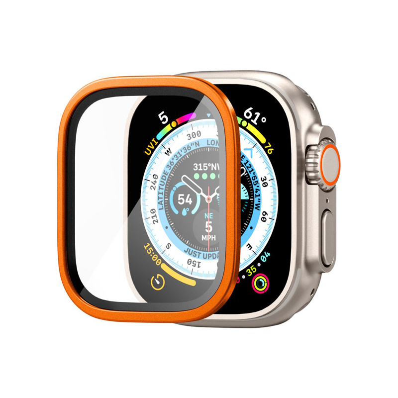 Spigen Glas.TR Slim Pro - Szkło hartowane do Apple Watch Ultra 49 mm (Pomarańczowy)