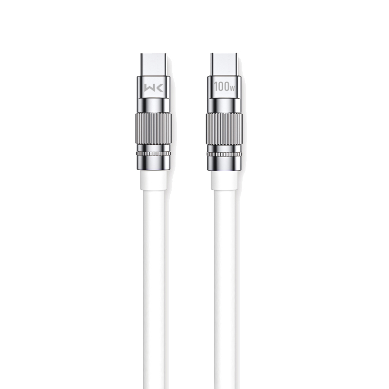WEKOME WDC-188 Wingle Series - Kabel połączeniowy USB-C do USB-C 100W Fast Charging 1 m (Biały)