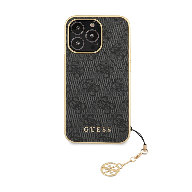 Guess 4G Charms Collection - Etui iPhone 14 Pro (szary)