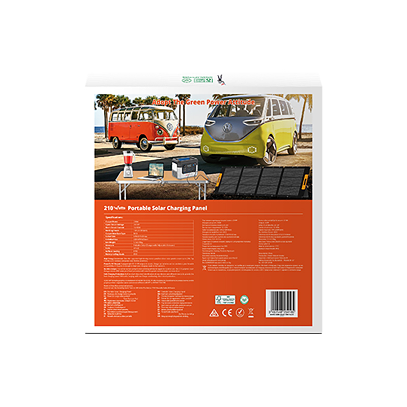 Wonder Ws210 - Panel słoneczny / Ładowarka solarna 210W z wyjściem MC4 (Czarny)