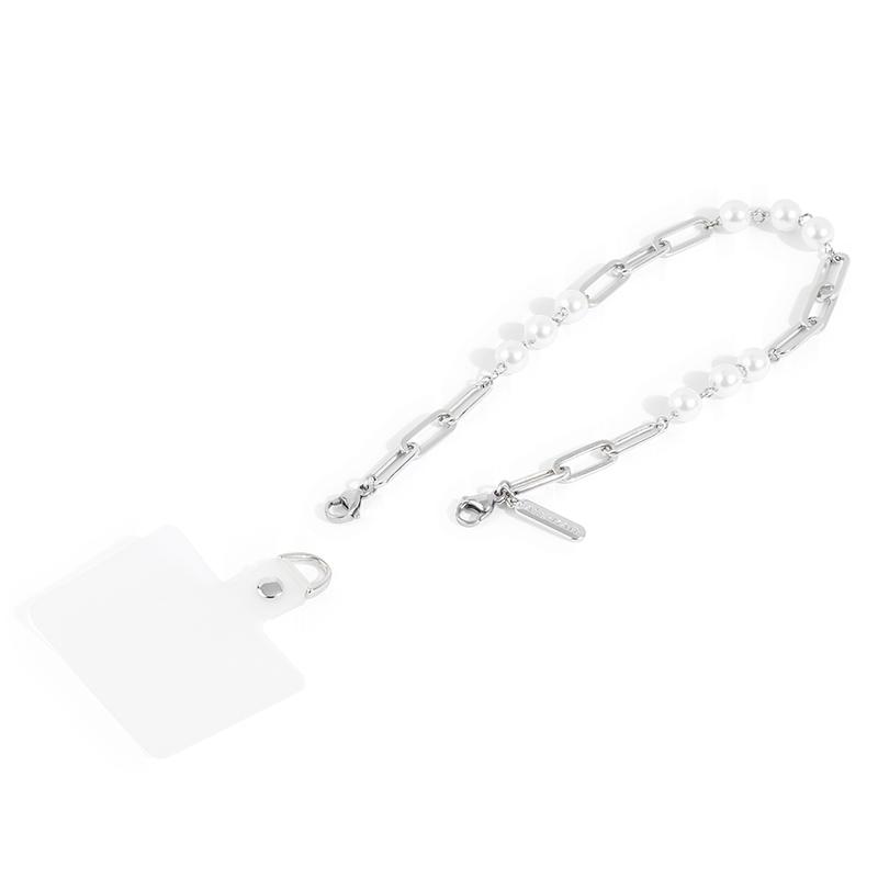 Case-Mate Link Chain Phone Wristlet - Uniwersalna smyczka do telefonu (Silver Pearl)