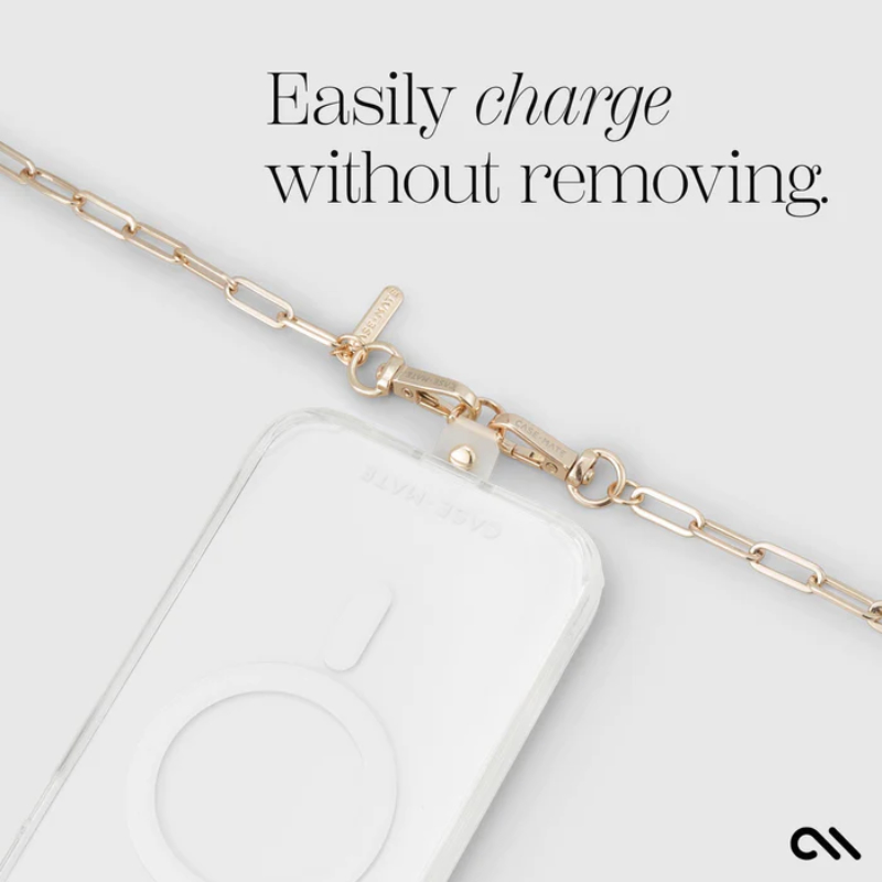 Case-Mate Phone Crossbody Chain – Smycz / Łańcuszek na ramię do telefonu (Gold)