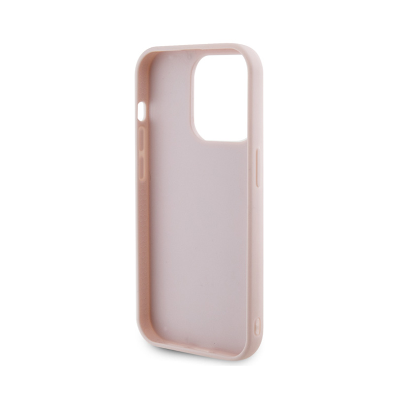 Guess Quilted Metal Logo - Etui iPhone 15 Pro Max (różowy)
