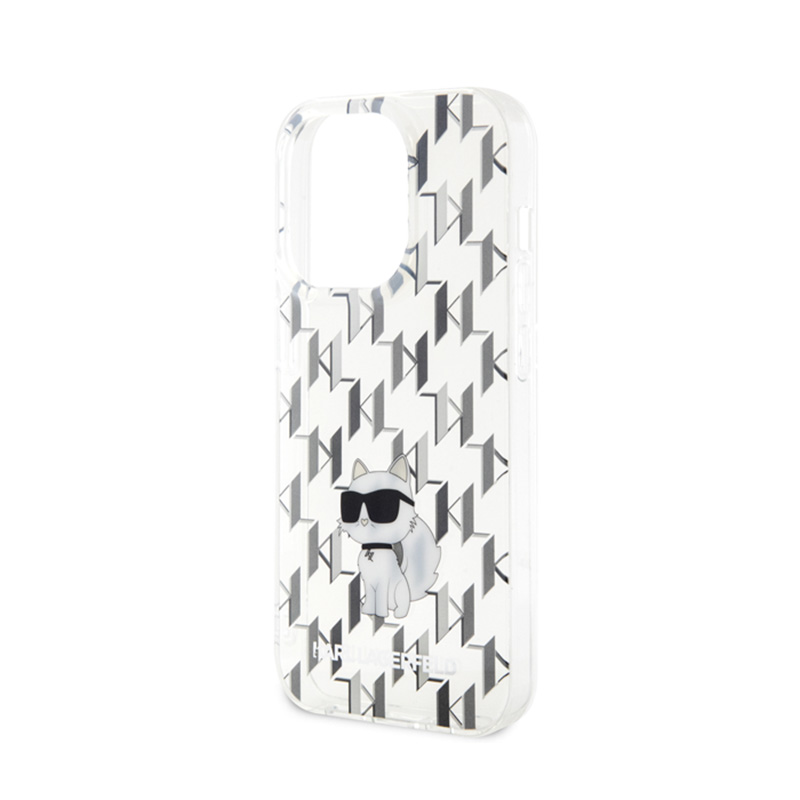 Karl Lagerfeld Monogram Choupette - Etui iPhone 15 Pro Max (przezroczysty)