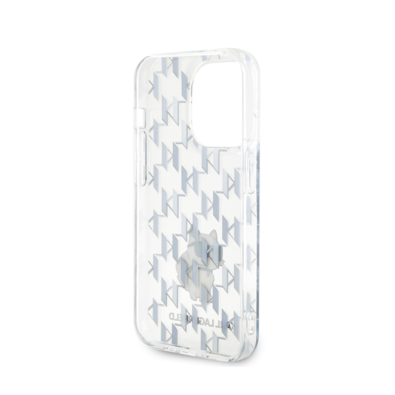 Karl Lagerfeld Monogram Choupette - Etui iPhone 15 Pro Max (przezroczysty)