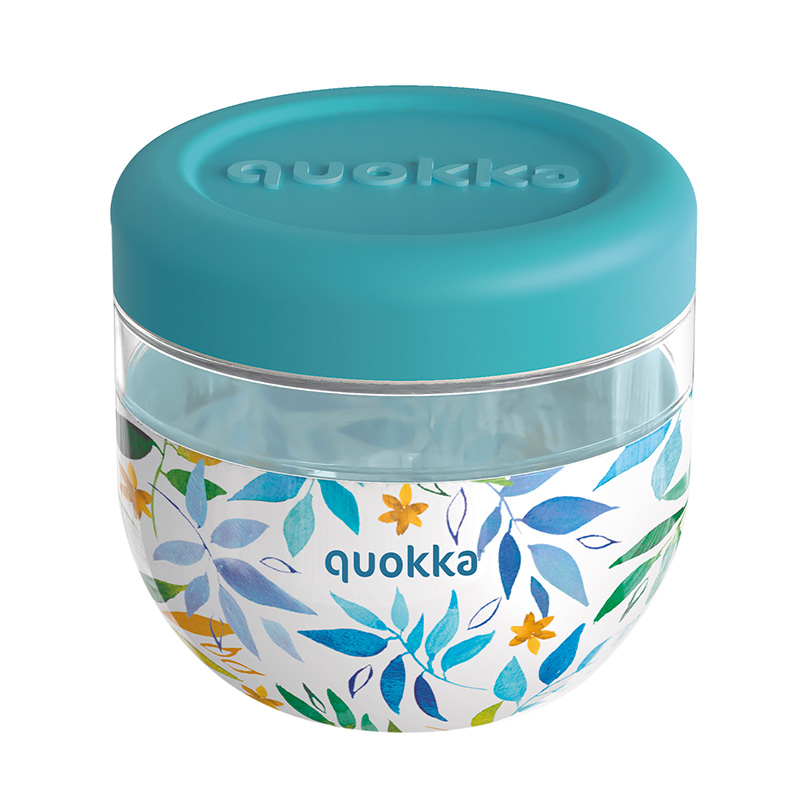 Quokka Bubble Food Jar - Pojemnik na żywność / lunchbox 770 ml (Watercolor Leaves)