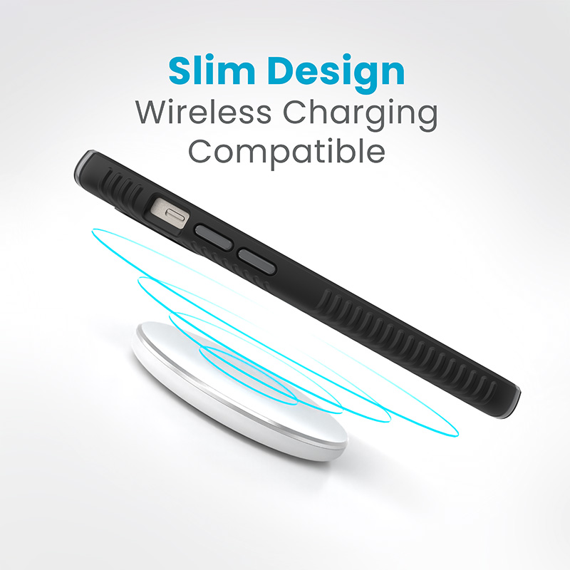 Speck Presidio2 Grip - Etui iPhone 16e / iPhone 15 / iPhone 14 / iPhone 13 (Black / Slate Grey / White)