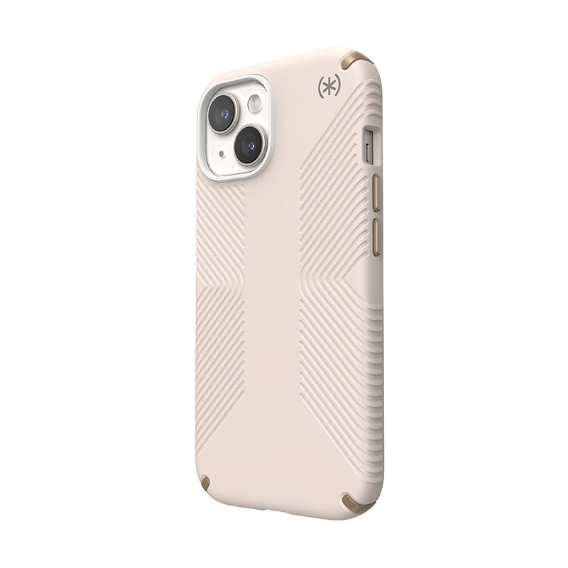 Speck Presidio2 Grip - Etui iPhone 16e /  iPhone 15 / iPhone 14 / iPhone 13 (Bleached Bone / Heirloom Gold / Hazel Brown)