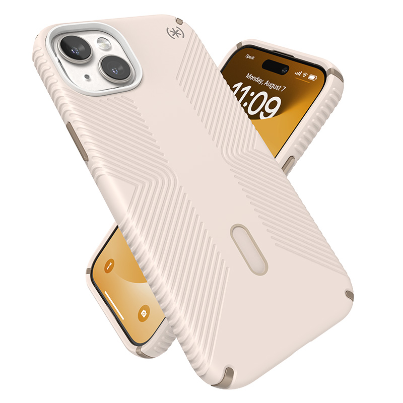 Speck Presidio2 Grip ClickLock & MagSafe - Etui iPhone 15 Plus / iPhone 14 Plus (Bleached Bone / Heirloom Gold / Hazel Brown)