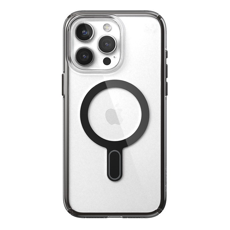Speck Presidio Perfect-Clear ClickLock & MagSafe - Etui iPhone 15 Pro Max (Clear / Frosted Black / Slate Grey)