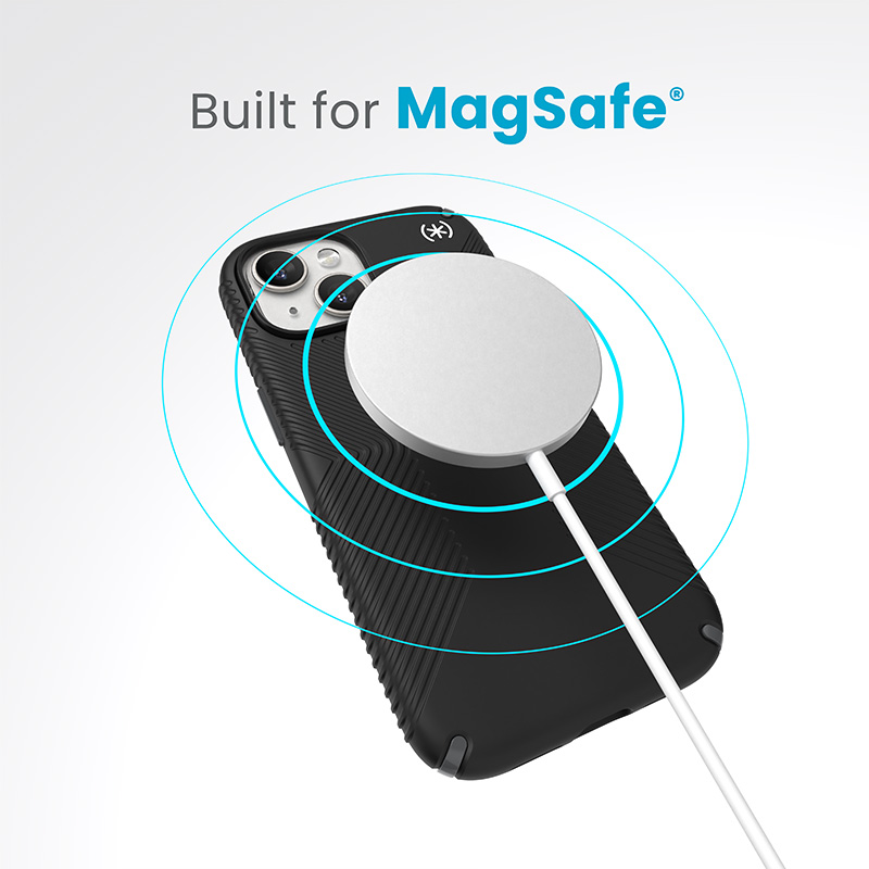 Speck Presidio2 Grip Magsafe - Etui iPhone 16e / iPhone 15 / iPhone 14 / iPhone 13 (Black / Slate Grey / White)