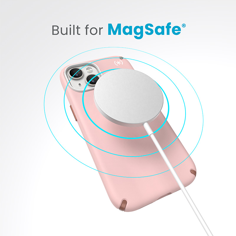 Speck Presidio2 Pro Magsafe - Etui iPhone 16e / iPhone 15 / iPhone 14 / iPhone 13 (Dahlia Pink / Rose Copper / White)