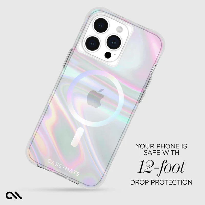 Case-Mate Soap Bubble MagSafe - Etui iPhone 15 Pro Max (Iridescent)