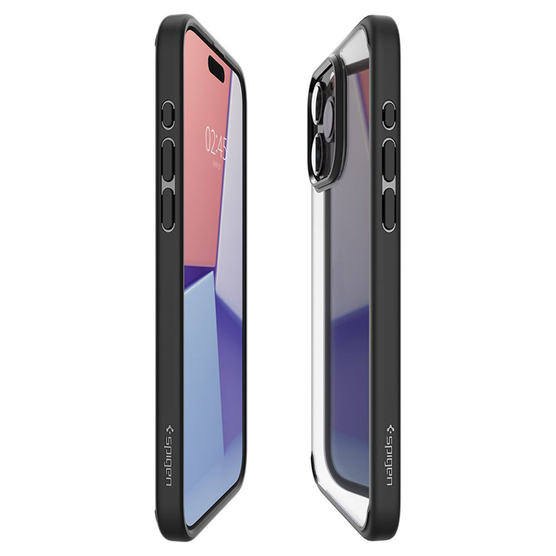 Spigen Ultra Hybrid - Etui do iPhone 15 Pro (Matte Black)