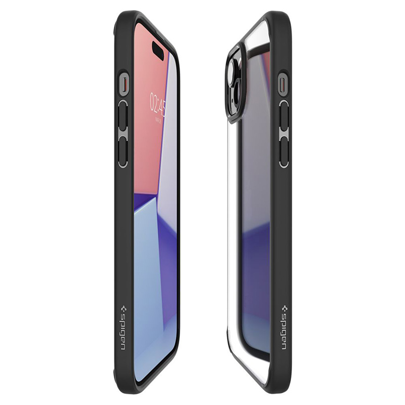 Spigen Ultra Hybrid - Etui do iPhone 15 Plus (Matte Black)