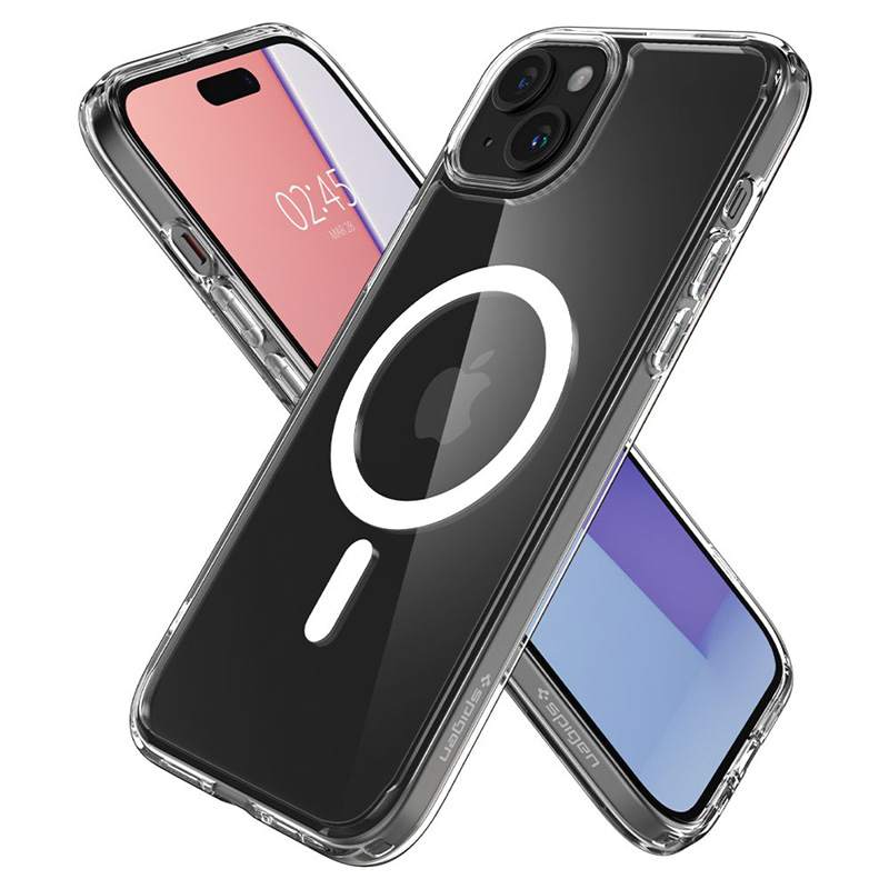 Spigen Ultra Hybrid Mag MagSafe - Etui do iPhone 15 (Biały)