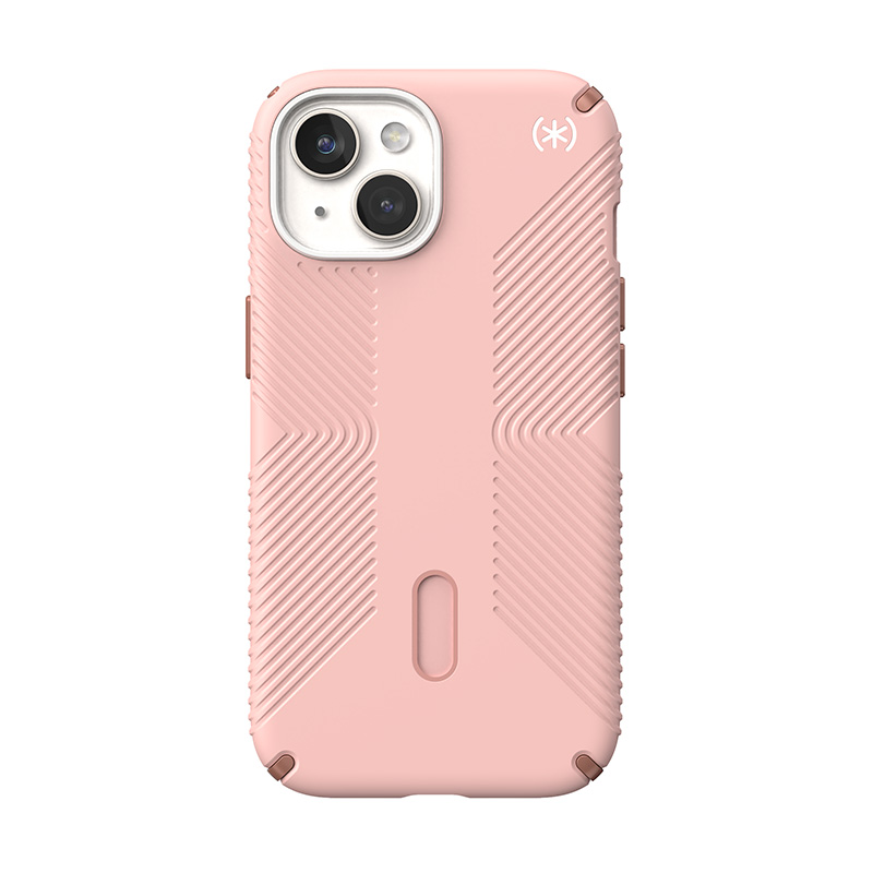 Speck Presidio2 Grip ClickLock & MagSafe - Etui iPhone 16e / iPhone 15 / iPhone 14 / iPhone 13 (Dahlia Pink / Rose Copper)