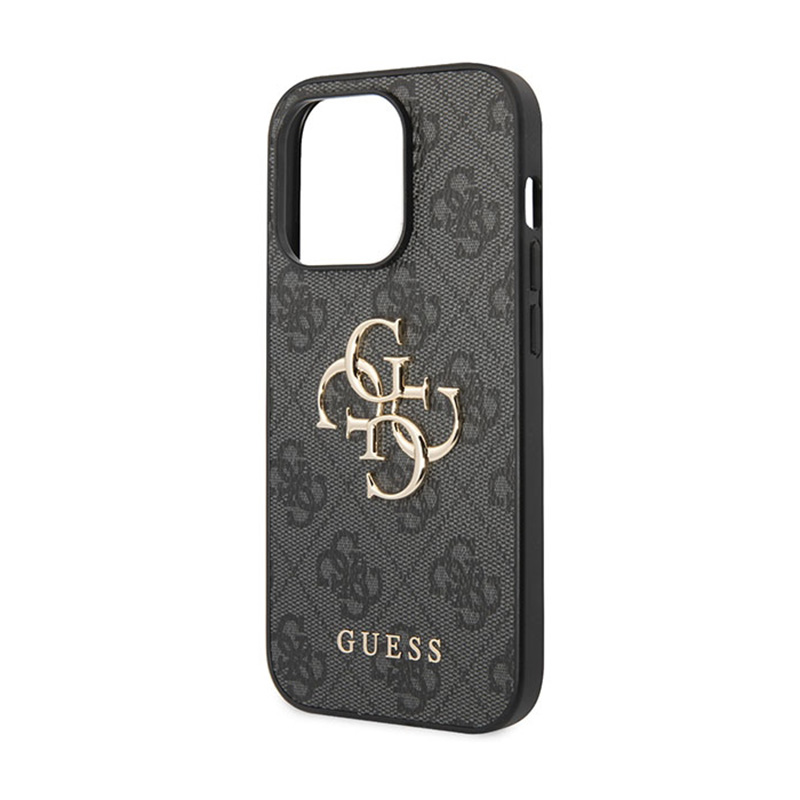 Guess 4G Big Metal Logo - Etui iPhone 15 Pro (szary)