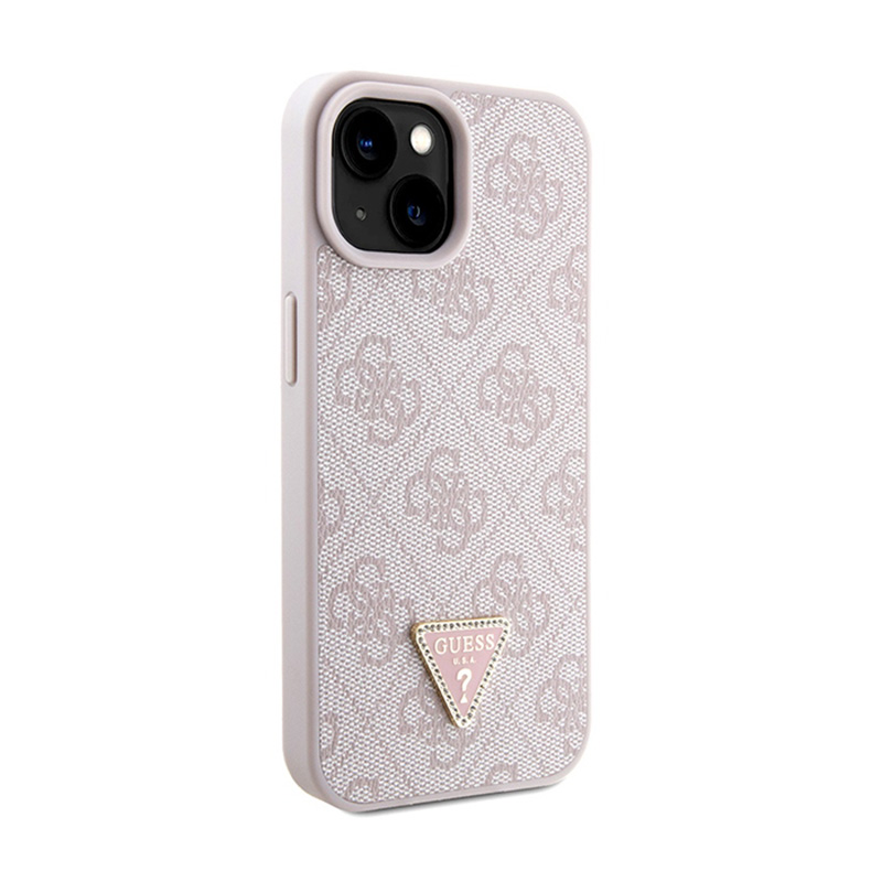 Guess Crossbody 4G Metal Logo - Etui iPhone 15 Plus (różowy)