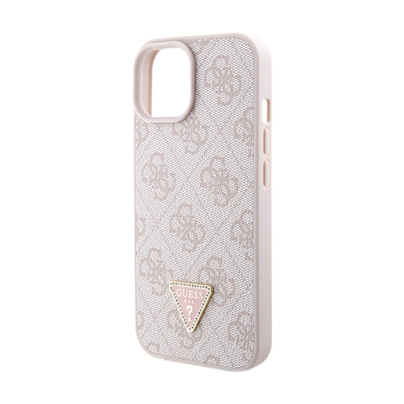 Guess Crossbody 4G Metal Logo - Etui iPhone 15 Plus (różowy)