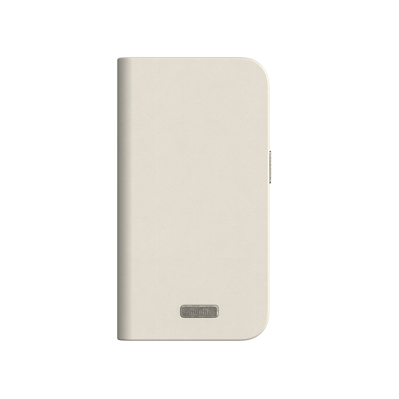 Moshi Overture MagSafe - Skórzane etui 3w1 z klapką iPhone 15 Pro (Eggnog White)
