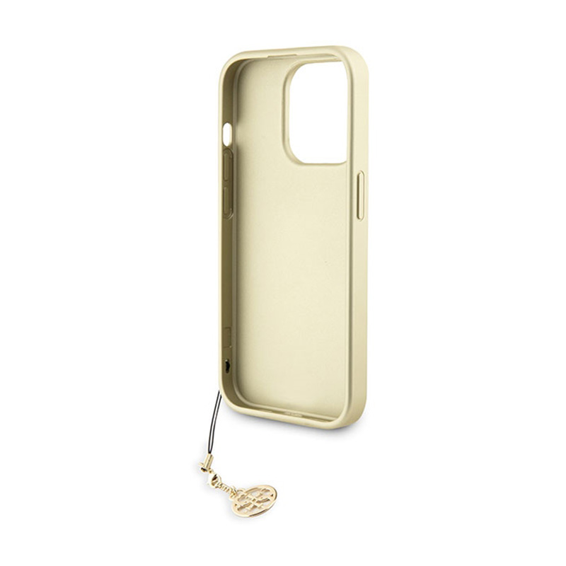 Guess 4G Charms Collection - Etui iPhone 15 Pro (brązowy)