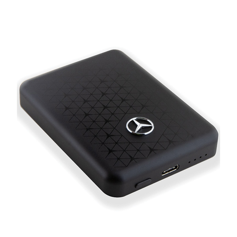 Mercedes Stars Pattern MagSafe - Power Bank indukcyjny 3000 mAh 5W MagSafe (czarny)