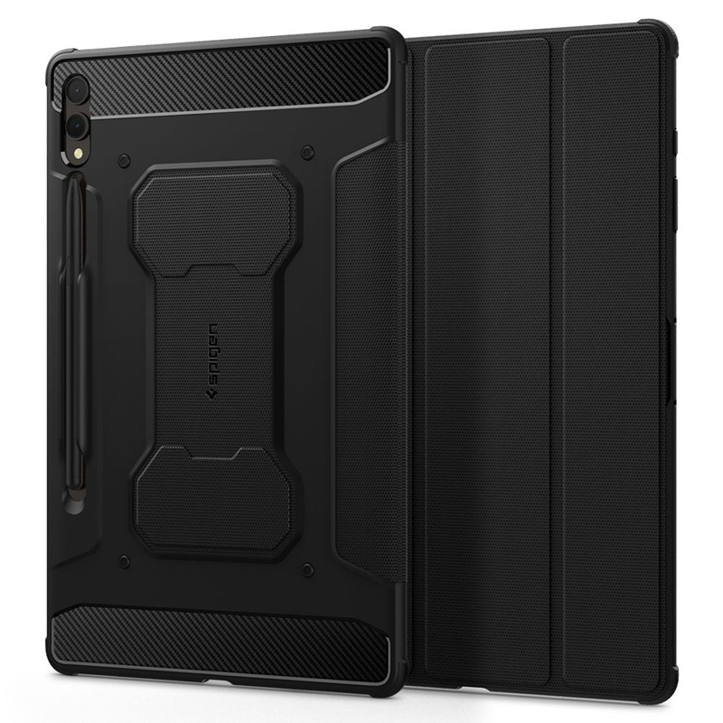 Spigen Rugged Armor Pro - Etui do Samsung Galaxy Tab S9+ 12.4" (Czarny)