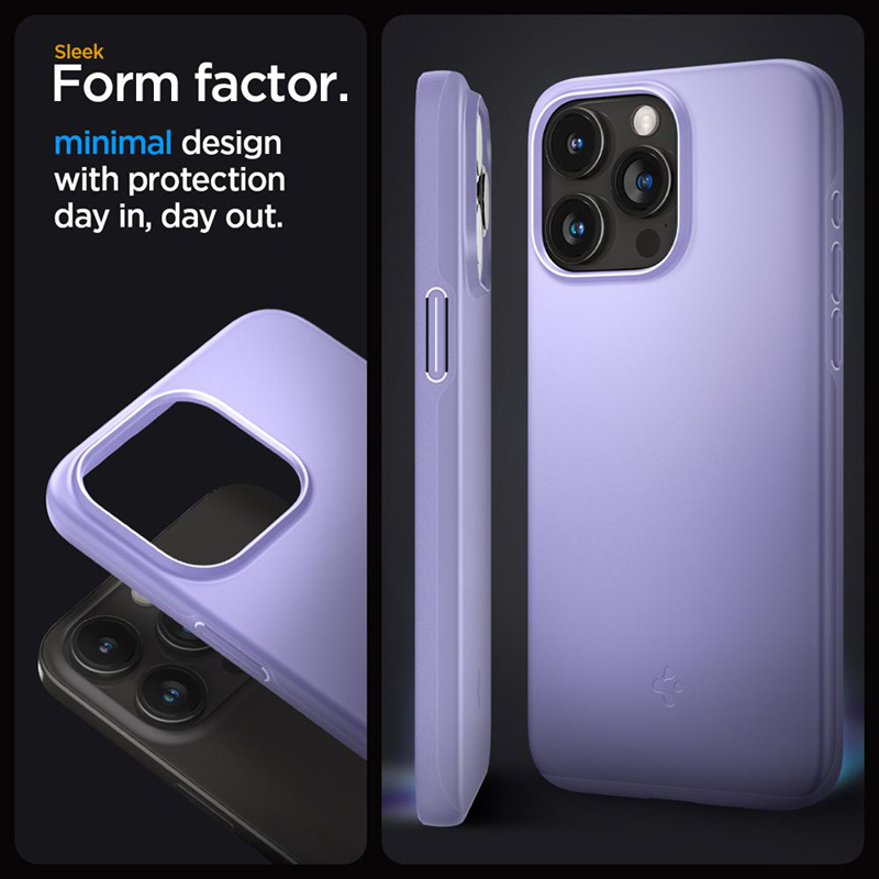 Spigen Thin Fit - Etui do iPhone 15 Pro (Fioletowy)