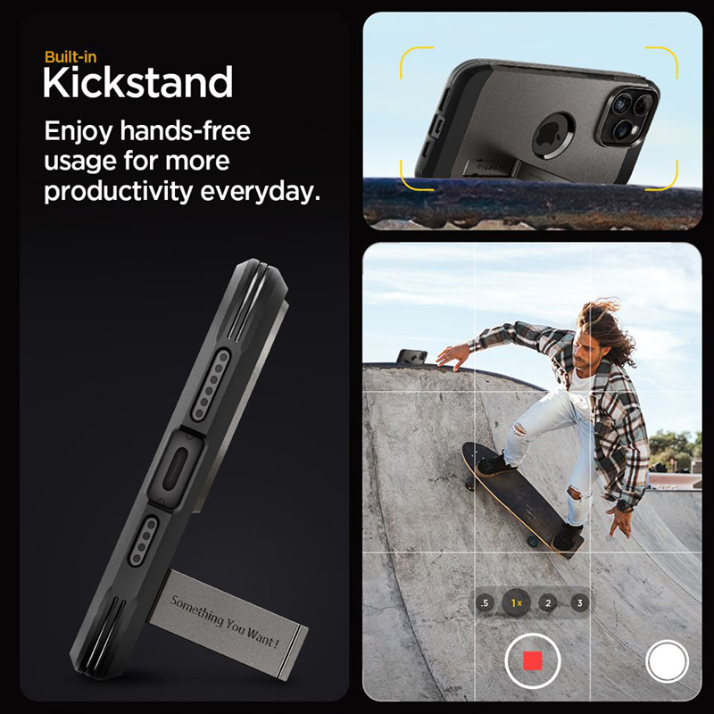 Spigen Tough Armor Mag MagSafe - Etui do iPhone 15 Pro Max (Gunmetal)
