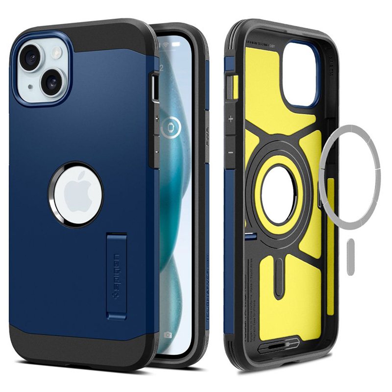 Spigen Tough Armor Mag MagSafe - Etui do iPhone 15 (Navy Blue)