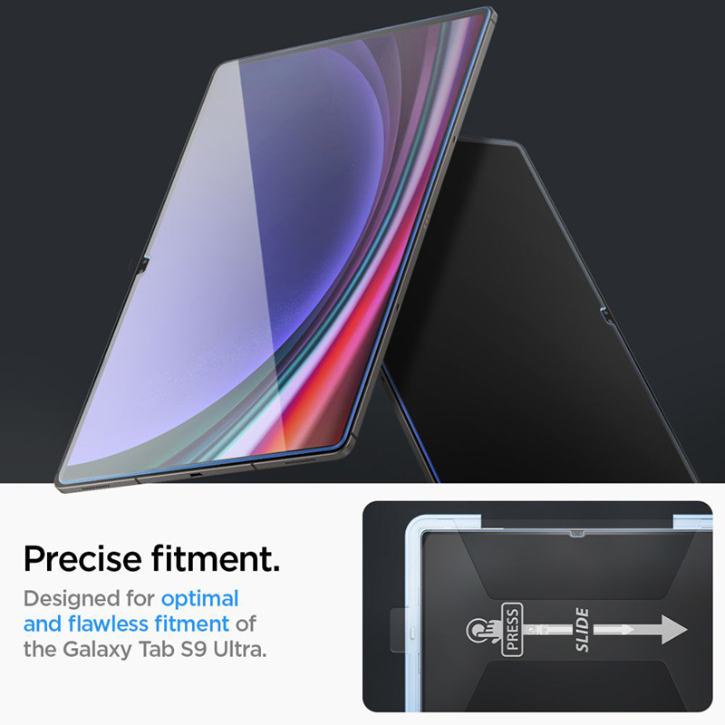 Spigen GLAS.TR EZ FIT - Szkło hartowane do Samsung Galaxy Tab S8 Ultra / S9 Ultra 14.6" (Przezroczysty)