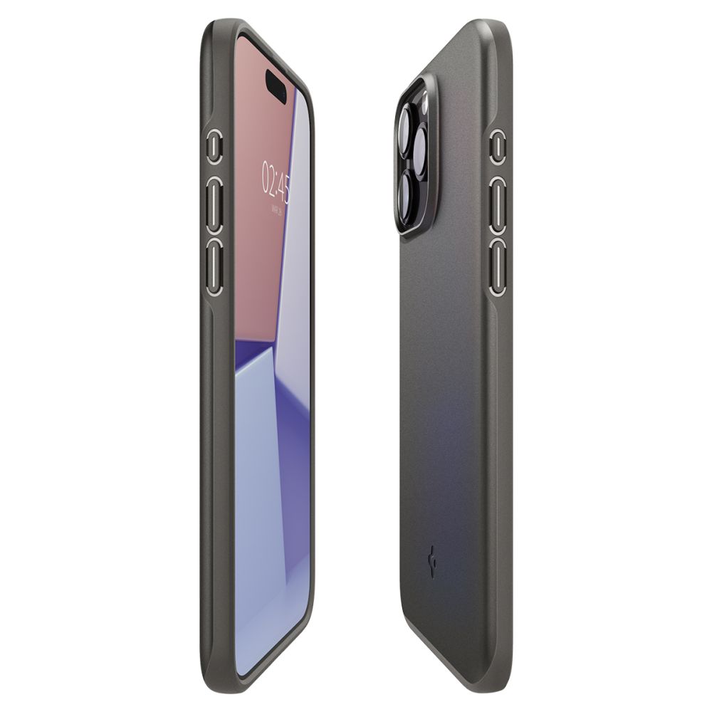 Spigen Thin Fit - Etui do iPhone 15 Pro (Gunmetal)