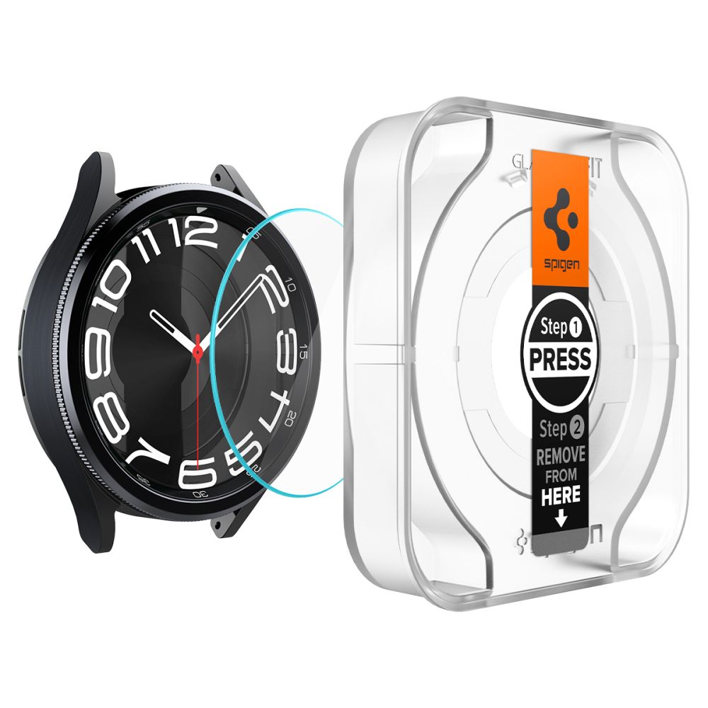Spigen GLAS.TR EZ FIT 2-Pack - Szkło hartowane do Samsung Galaxy Watch 6 Classic 43 mm (2 szt)