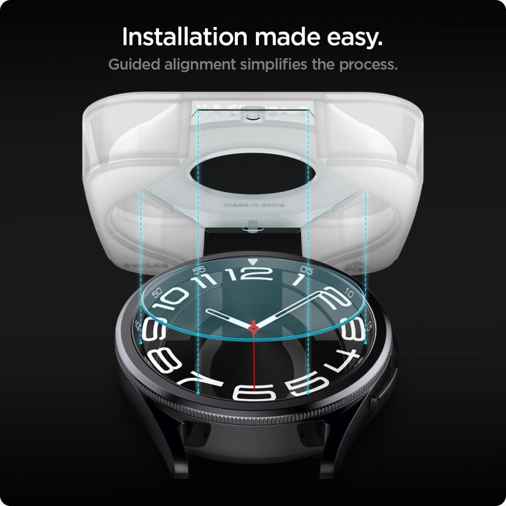 Spigen GLAS.TR EZ FIT 2-Pack - Szkło hartowane do Samsung Galaxy Watch 6 Classic 43 mm (2 szt)