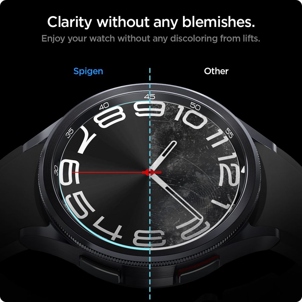 Spigen GLAS.TR EZ FIT 2-Pack - Szkło hartowane do Samsung Galaxy Watch 6 Classic 43 mm (2 szt)