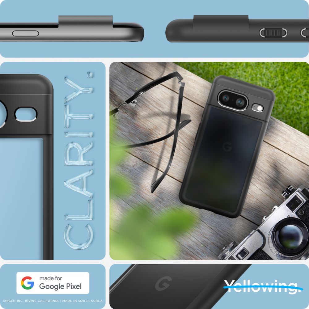 Spigen Ultra Hybrid - Etui do Google Pixel 8 (Czarny)