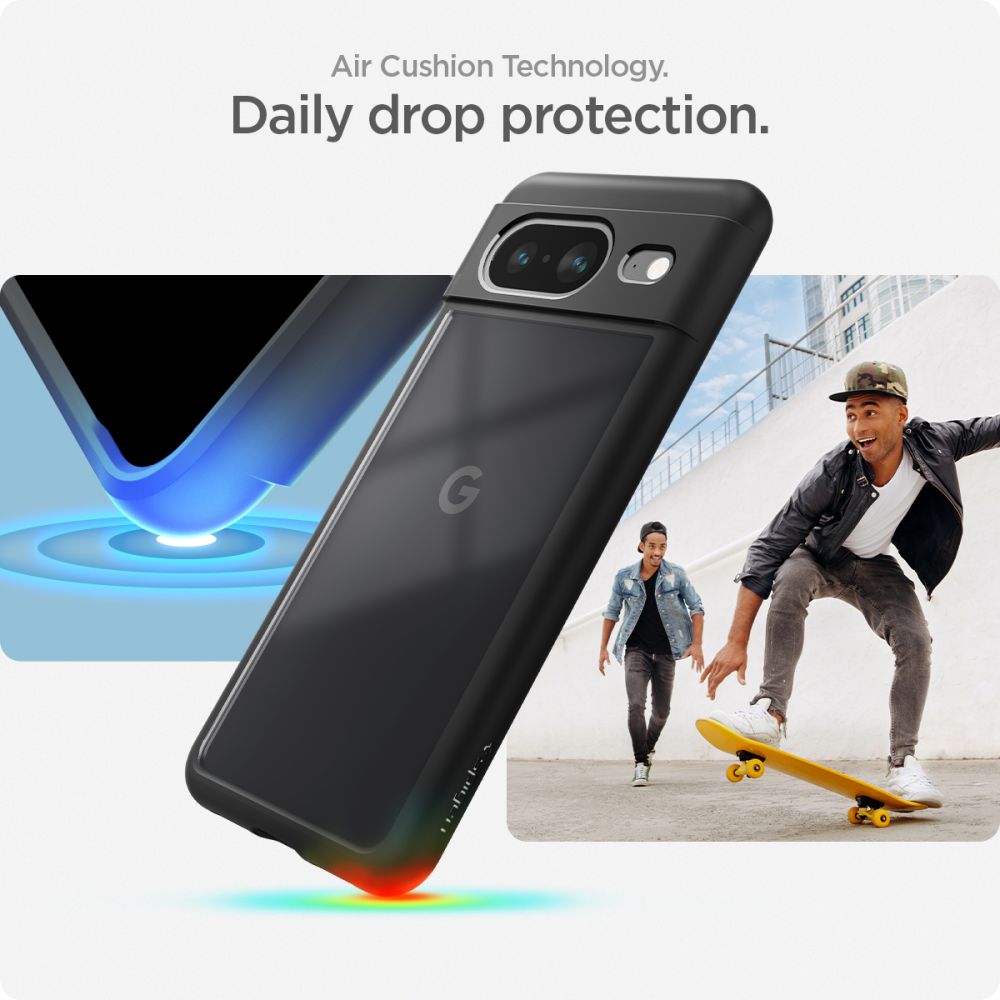Spigen Ultra Hybrid - Etui do Google Pixel 8 (Czarny)