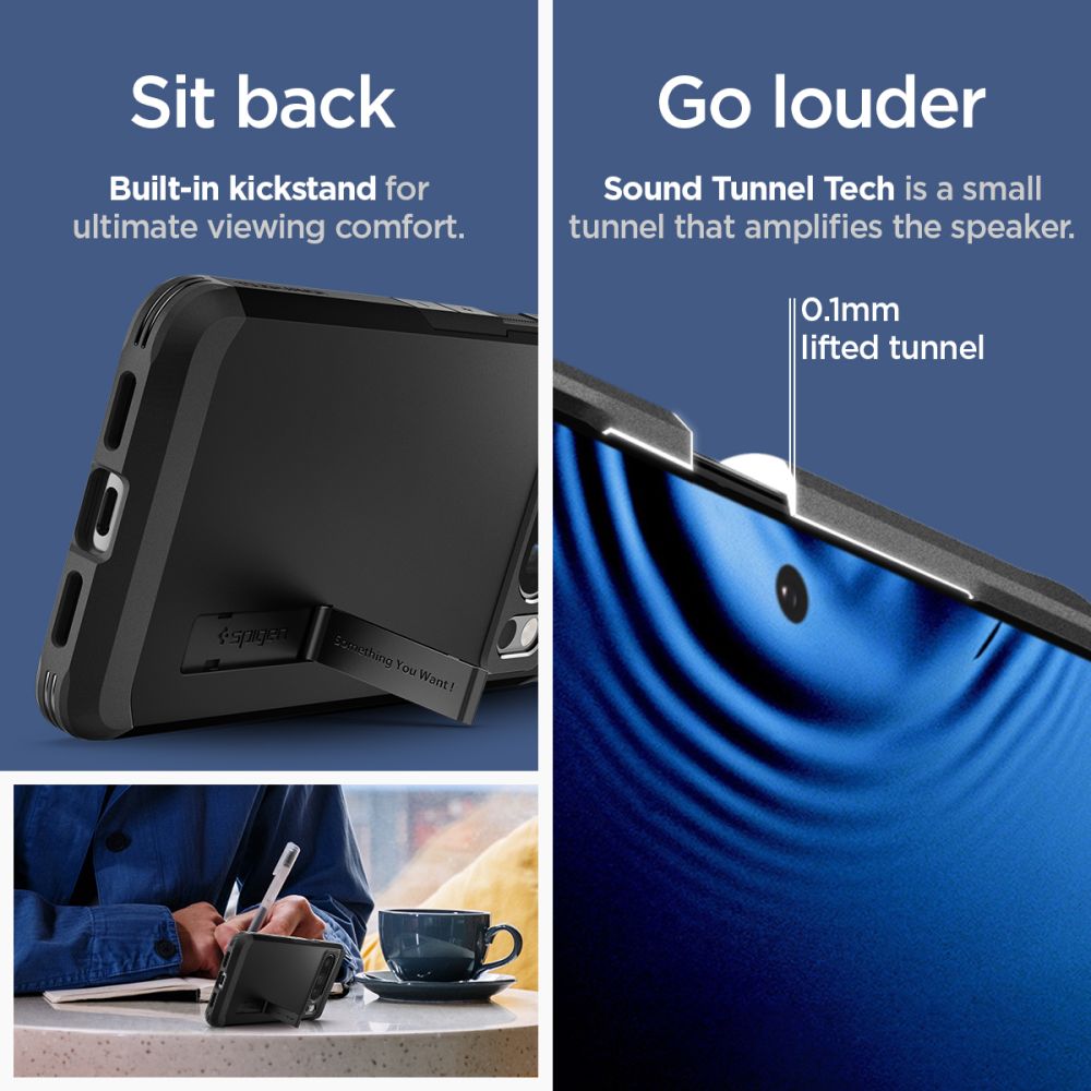 Spigen Tough Armor - Etui do Google Pixel 8 Pro (Czarny)