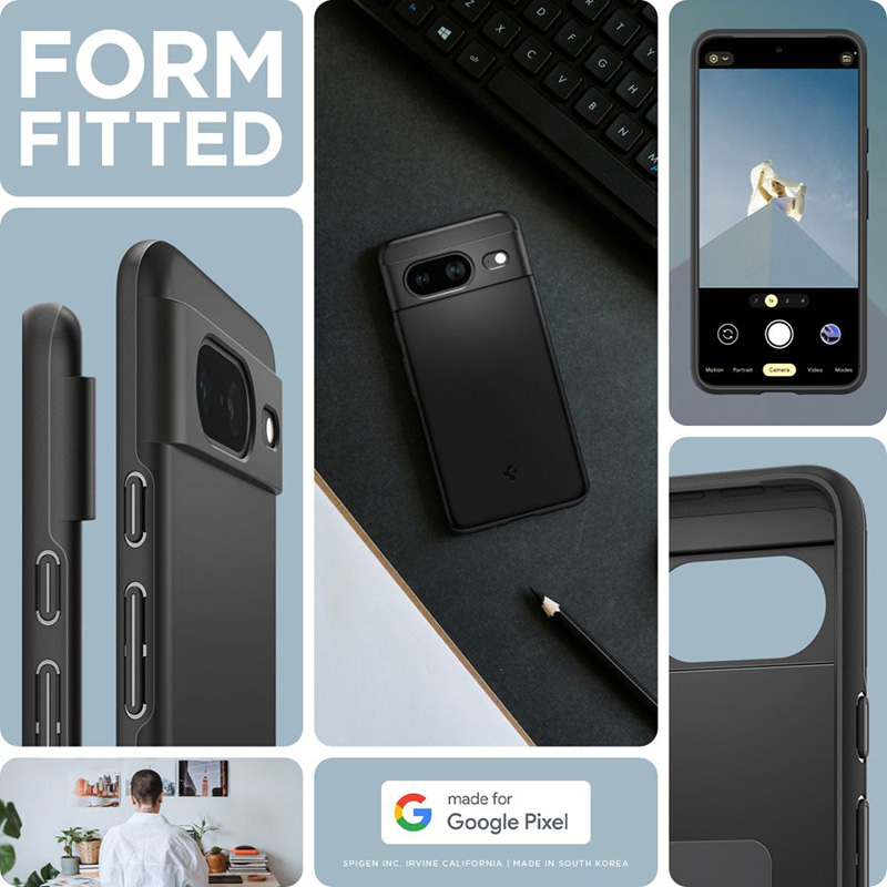 Spigen Thin Fit - Etui do Google Pixel 8 (Czarny)