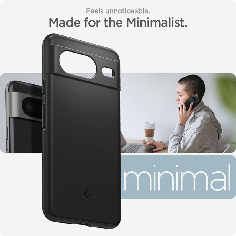 Spigen Thin Fit - Etui do Google Pixel 8 (Czarny)