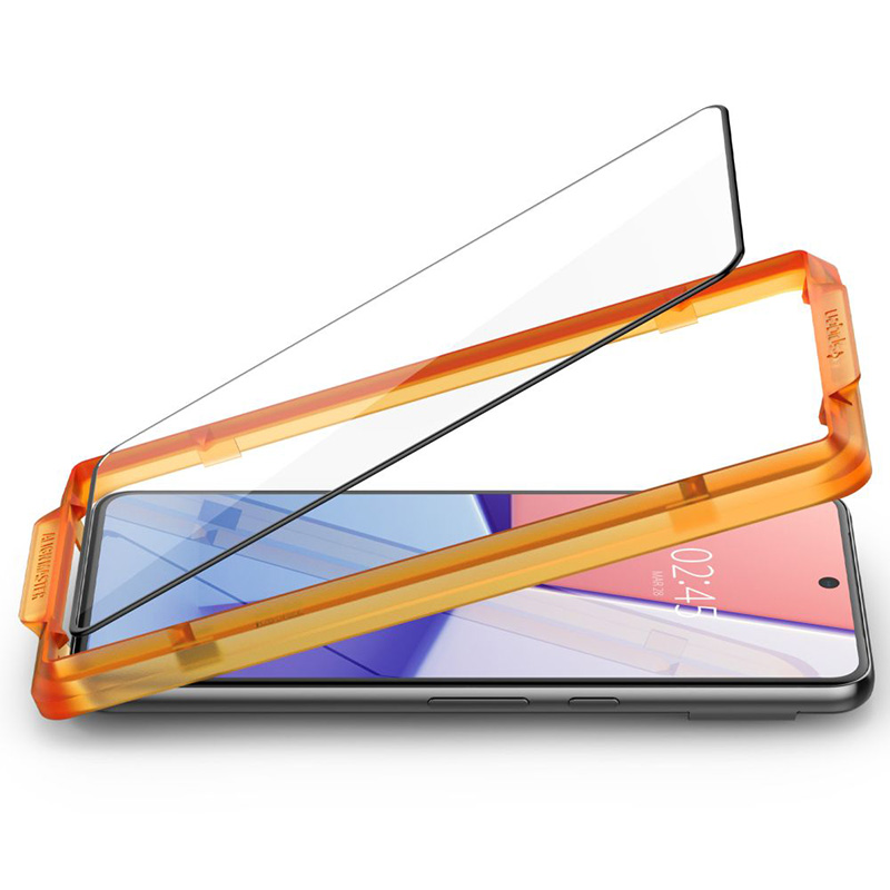 Spigen Alm Glass FC - Szkło hartowane do Google Pixel 8 Pro (Czarna ramka)