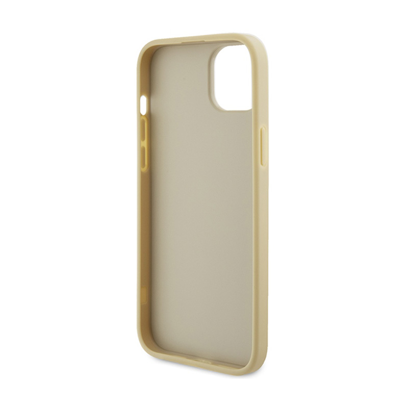 Guess 4G Strass Metal Logo - Etui iPhone 15 (złoty)